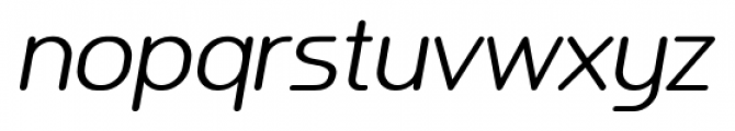 Ata Rounded Light Italic Font LOWERCASE