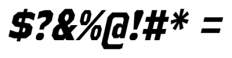 Athabasca Condensed Extra Bold Italic Font OTHER CHARS