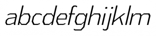 Athabasca Condensed Light Italic Font LOWERCASE