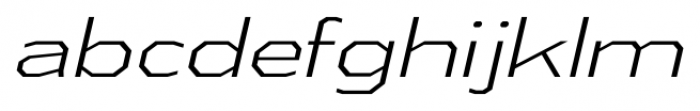 Athabasca Extended Light Italic Font LOWERCASE