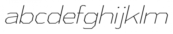 Athabasca Extra Light Italic Font LOWERCASE