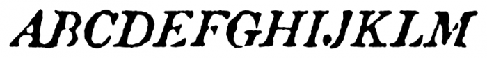 Attic Antique Italic Font UPPERCASE