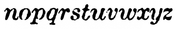 Attic Antique Italic Font LOWERCASE