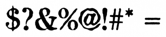 Attic Antique Regular Font OTHER CHARS
