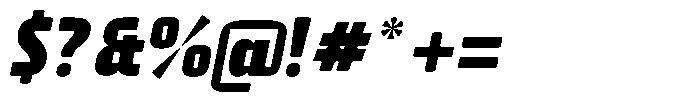 AT Geletak Bold Italic Font OTHER CHARS