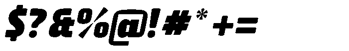 AT Geletak Extra Bold Italic Font OTHER CHARS