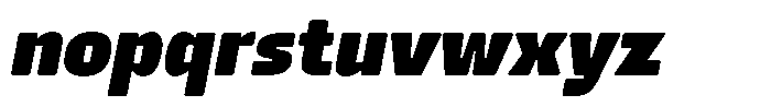 AT Geletak Extra Bold Italic Font LOWERCASE