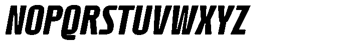 AT Geletak Italic Font UPPERCASE