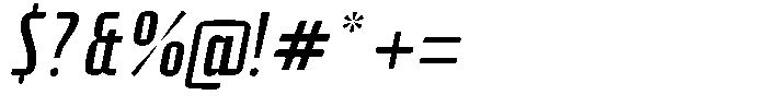 AT Geletak Thin Italic Font OTHER CHARS