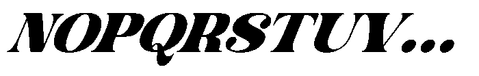 AT Karuan Black Italic Font UPPERCASE