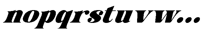 AT Karuan Black Italic Font LOWERCASE