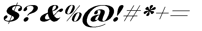 AT Karuan Bold Italic Font OTHER CHARS