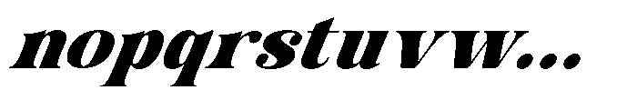 AT Karuan Extra Bold Italic Font LOWERCASE