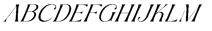 AT Karuan Extra Light Italic Font UPPERCASE