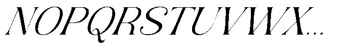 AT Karuan Extra Light Italic Font UPPERCASE