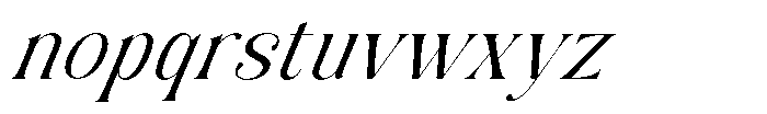 AT Karuan Extra Light Italic Font LOWERCASE