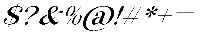 AT Karuan Italic Font OTHER CHARS