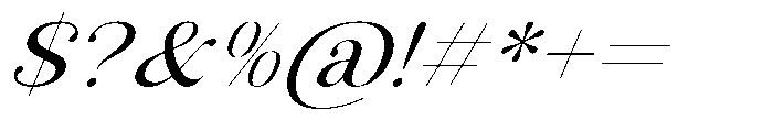 AT Karuan Light Italic Font OTHER CHARS