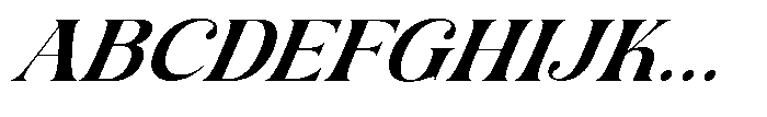 AT Karuan Medium Italic Font UPPERCASE
