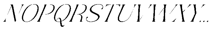AT Karuan Thin Italic Font UPPERCASE