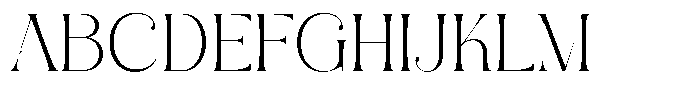AT Karuan Thin Font UPPERCASE