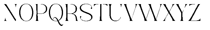 AT Karuan Thin Font UPPERCASE