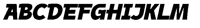 AT Landesan Bold Italic Font UPPERCASE