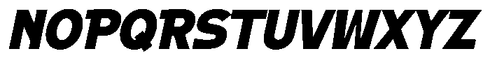 AT Landesan Bold Italic Font UPPERCASE