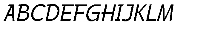 AT Landesan Extra Light Italic Font UPPERCASE