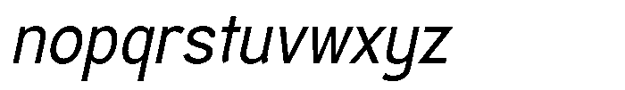 AT Landesan Extra Light Italic Font LOWERCASE