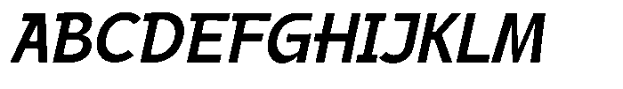 AT Landesan Italic Font UPPERCASE