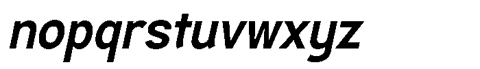 AT Landesan Italic Font LOWERCASE