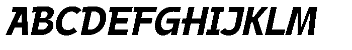 AT Landesan Medium Italic Font UPPERCASE