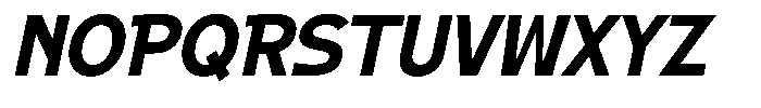 AT Landesan Medium Italic Font UPPERCASE