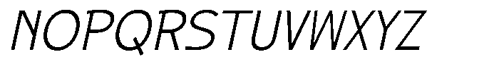 AT Landesan Thin Italic Font UPPERCASE