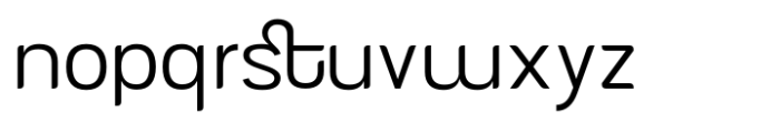 AT Nevalo Extralight Font LOWERCASE