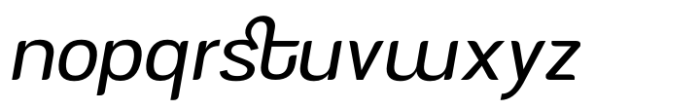 AT Nevalo Italic Font LOWERCASE