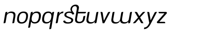 AT Nevalo Light Italic Font LOWERCASE