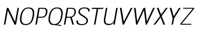 AT Nevalo Thin Italic Font UPPERCASE