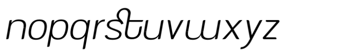 AT Nevalo Thin Italic Font LOWERCASE