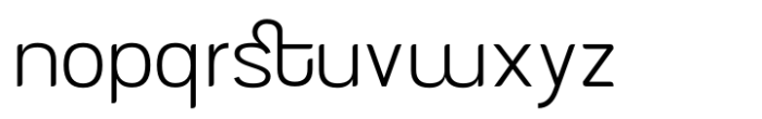 AT Nevalo Thin Font LOWERCASE