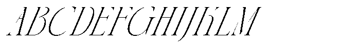 AT Paskalara Extra Light Italic Font UPPERCASE