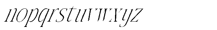 AT Paskalara Extra Light Italic Font LOWERCASE