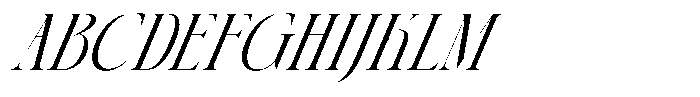 AT Paskalara Italic Font UPPERCASE