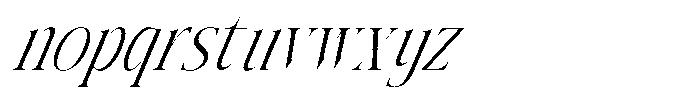 AT Paskalara Light Italic Font LOWERCASE