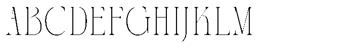 AT Paskalara Thin Font UPPERCASE