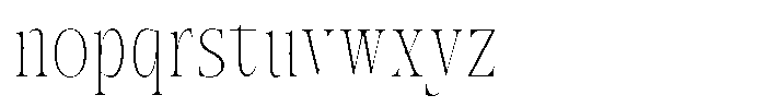 AT Paskalara Thin Font LOWERCASE