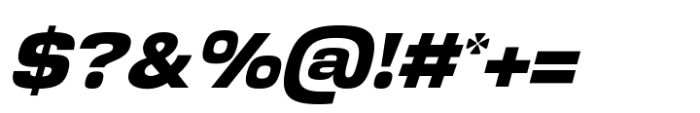 AT Pinko Extrabold Italic Font OTHER CHARS