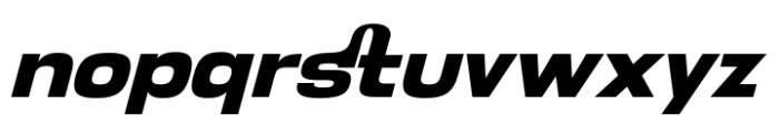 AT Pinko Extrabold Italic Font LOWERCASE