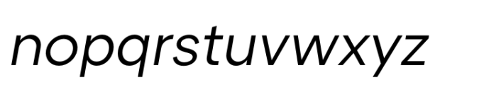 ATC Arquette Regular Oblique Font LOWERCASE